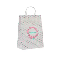 Bag "Colored dots" with twisted handles (290х210х115) - picture