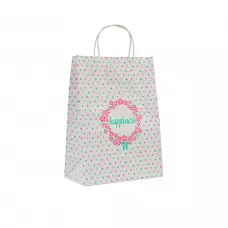 Bag "Colored dots" with twisted handles (290х210х115) Bag "Colored dots" with twisted handles (290х210х115) - picture