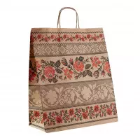 Пакет "Орнамент" з крученими ручками (380х320х150) - зображення