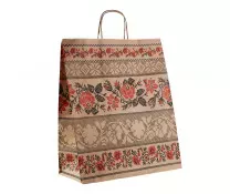 Пакет "Орнамент" з крученими ручками (380х320х150) - зображення