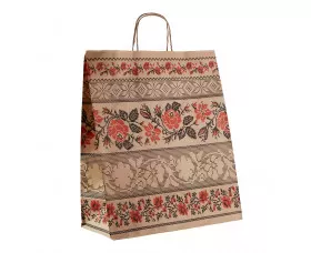 Bag "Ornament" with twisted handles (380x320x150) (арт. 57934) - picture